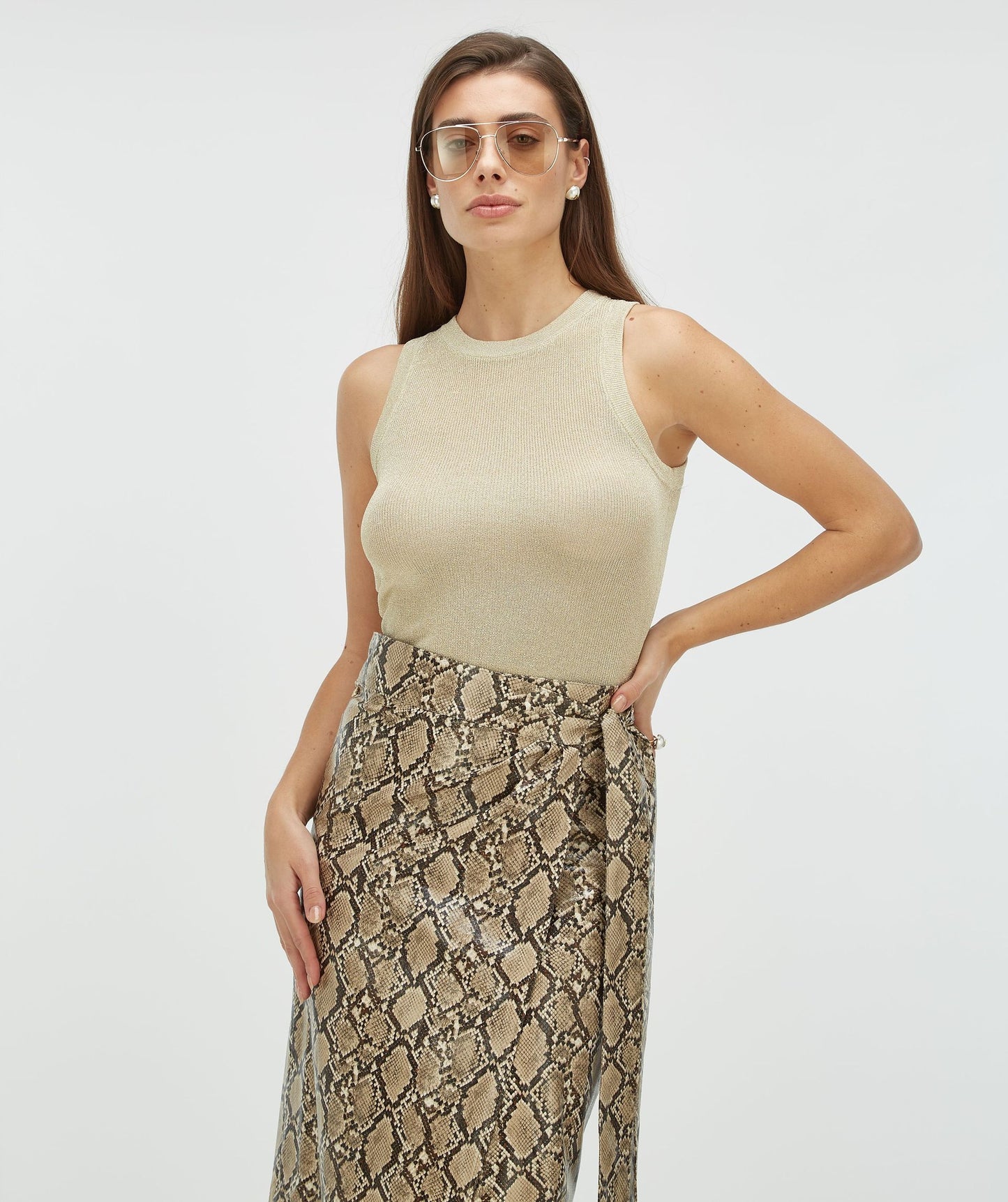 Top YESIME Slim Fit com Glitter - Josh V