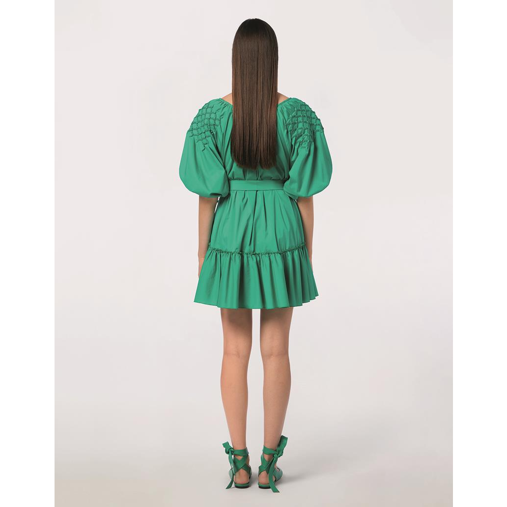 VESTIDO COM DETALHES NOS OMBROS - Jijil