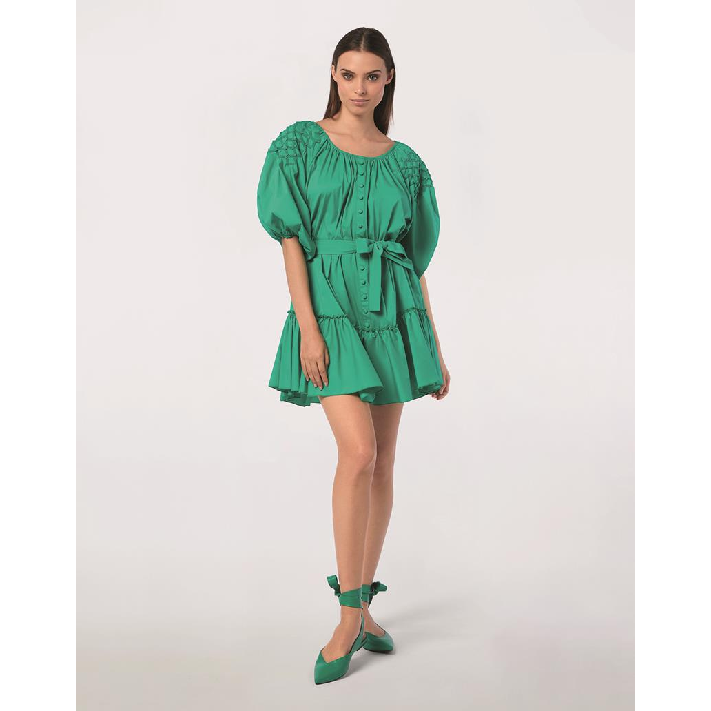VESTIDO COM DETALHES NOS OMBROS - Jijil