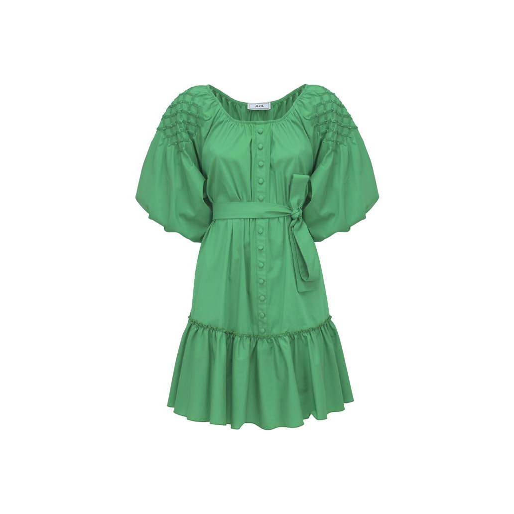 VESTIDO COM DETALHES NOS OMBROS - Jijil