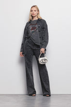 Afbeelding in Gallery-weergave laden, Camisa Jaqueta Jeans Com Strass - Gaëlle Paris
