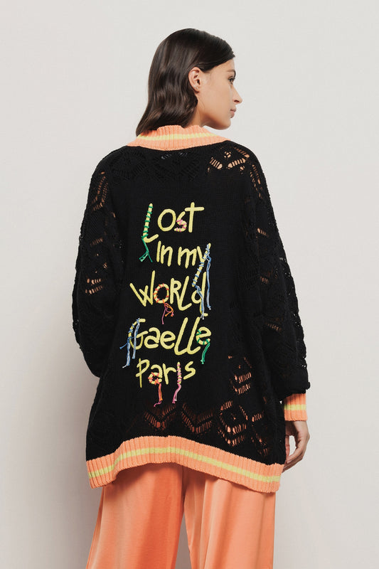 Cardigan bordado - Gaëlle Paris