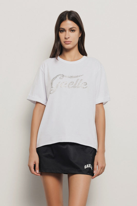 T-shirt com Detalhe de Abertura nas Costas - Gaëlle Paris