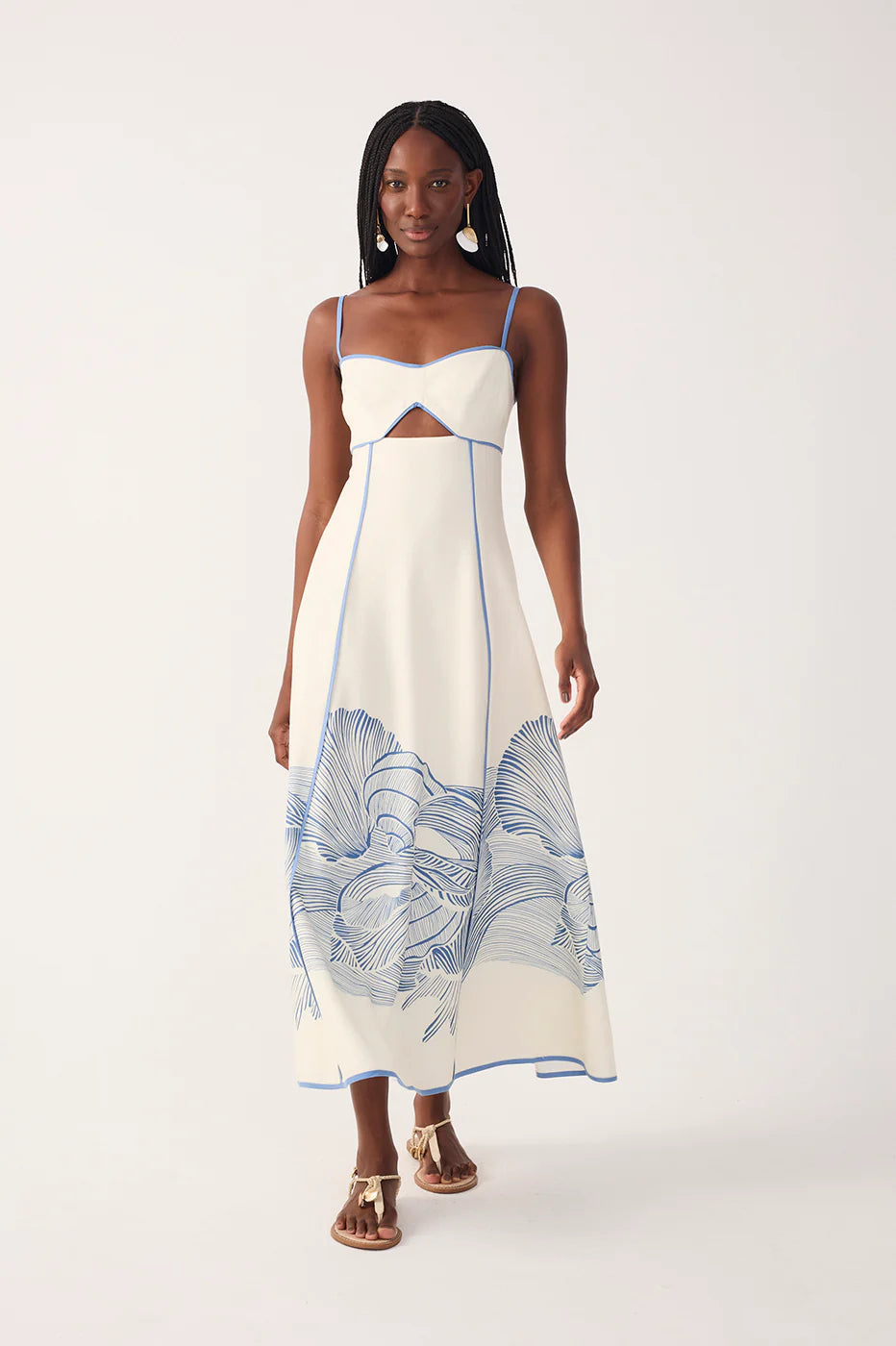 Vestido Cropped Em Linho Com Estampa Mergulho – Dress To