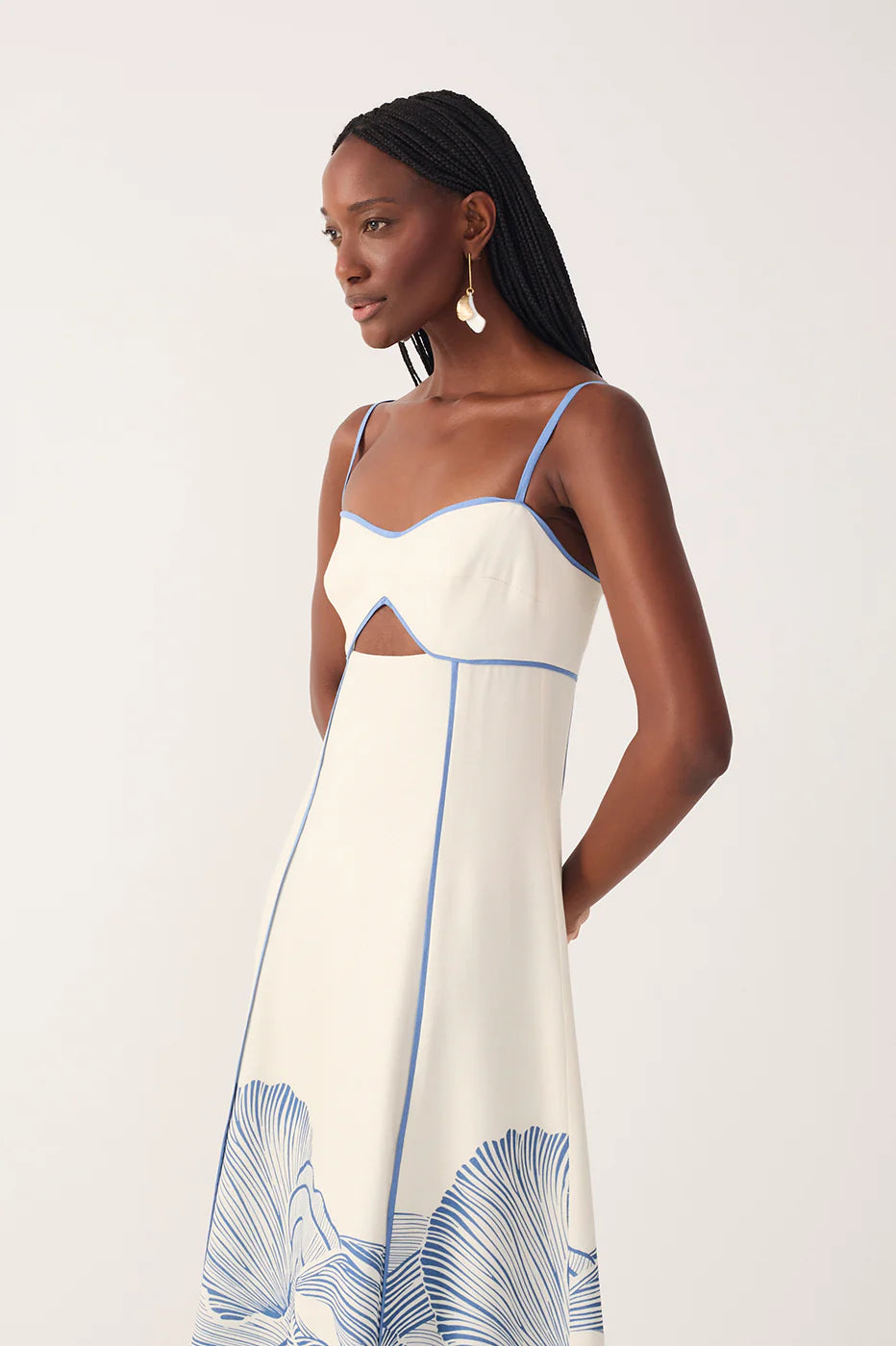 Vestido Cropped Em Linho Com Estampa Mergulho – Dress To