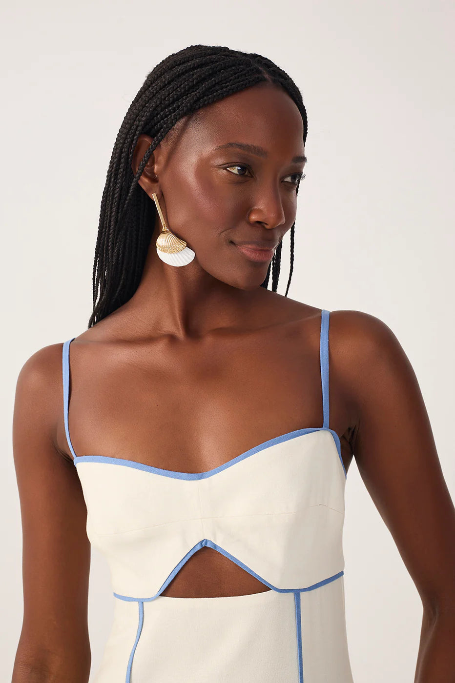 Vestido Cropped Em Linho Com Estampa Mergulho – Dress To
