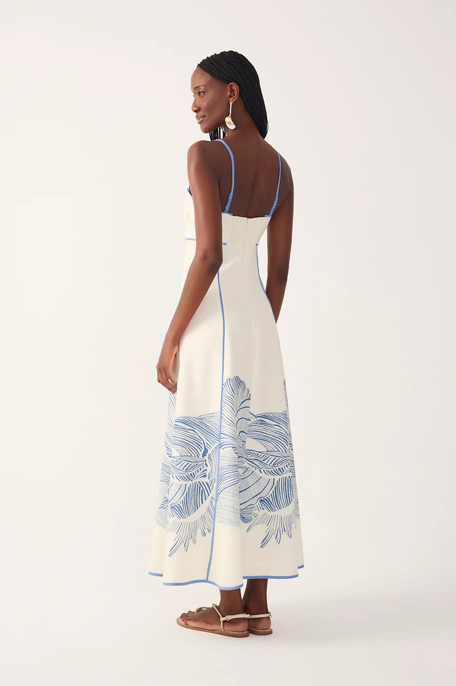 Vestido Cropped Em Linho Com Estampa Mergulho – Dress To