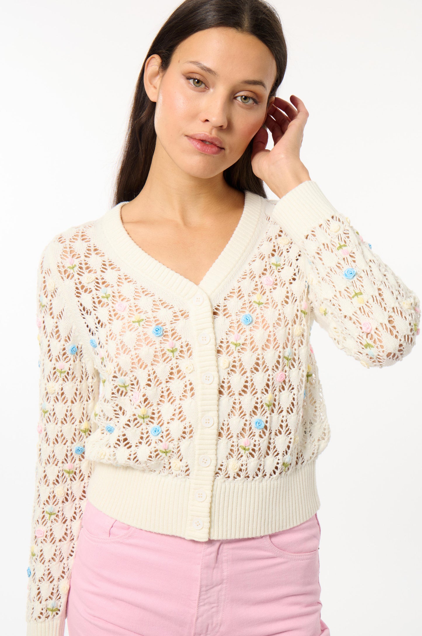 Cardigan Georgette Preto - Manoush