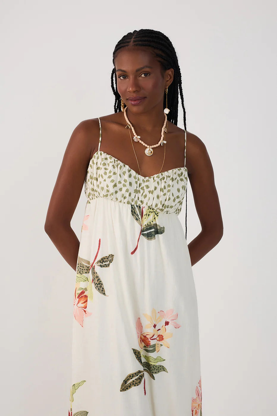 Vestido Cropped Estampa Verdejar – Dress To