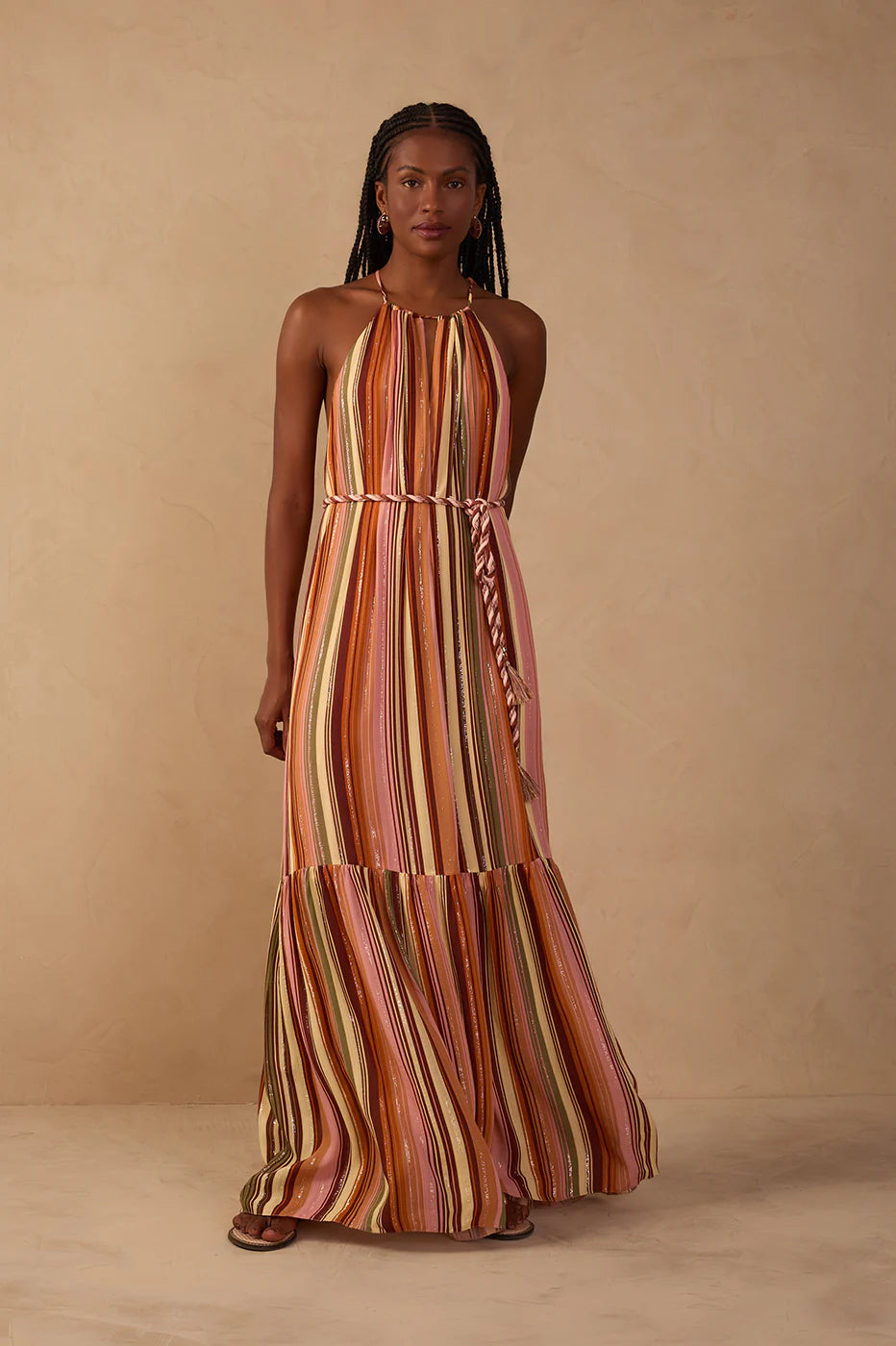 Vestido Maxi Multicolorido Bosque Lurex – Dress To