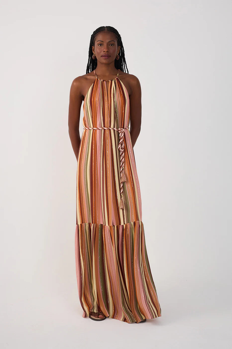 Vestido Maxi Multicolorido Bosque Lurex – Dress To