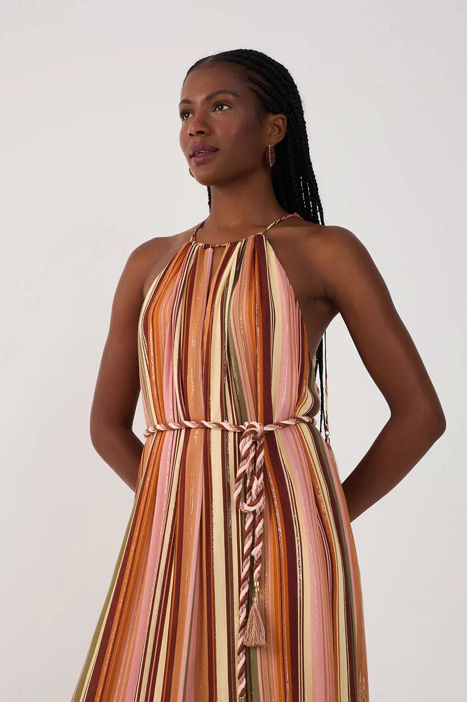 Vestido Maxi Multicolorido Bosque Lurex – Dress To