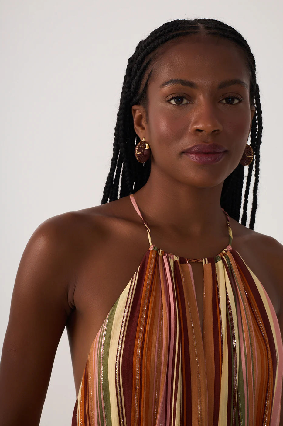 Vestido Maxi Multicolorido Bosque Lurex – Dress To