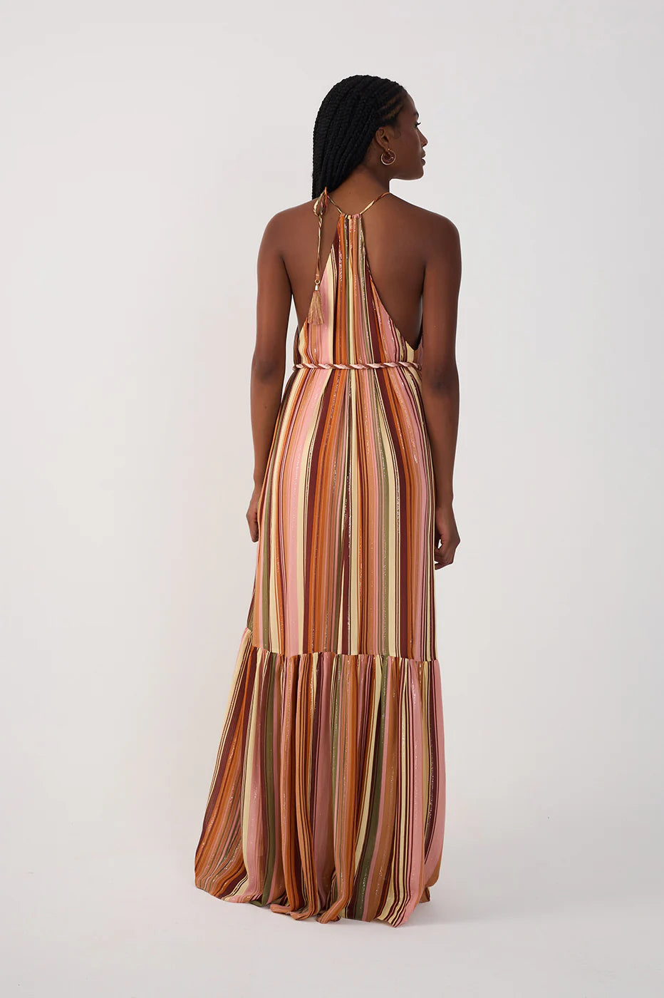 Vestido Maxi Multicolorido Bosque Lurex – Dress To