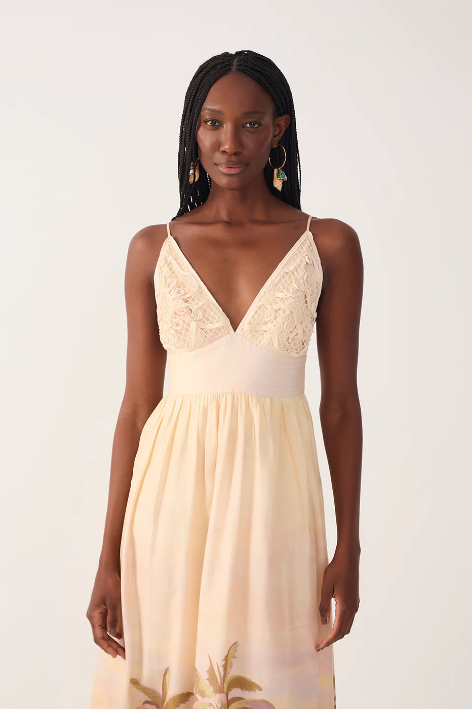 Vestido Cropped Bordado Estampa Veranil - Dress To