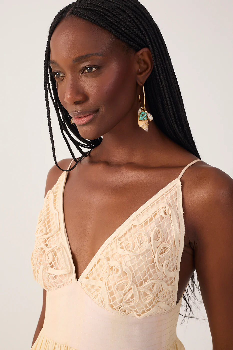 Vestido Cropped Bordado Estampa Veranil - Dress To
