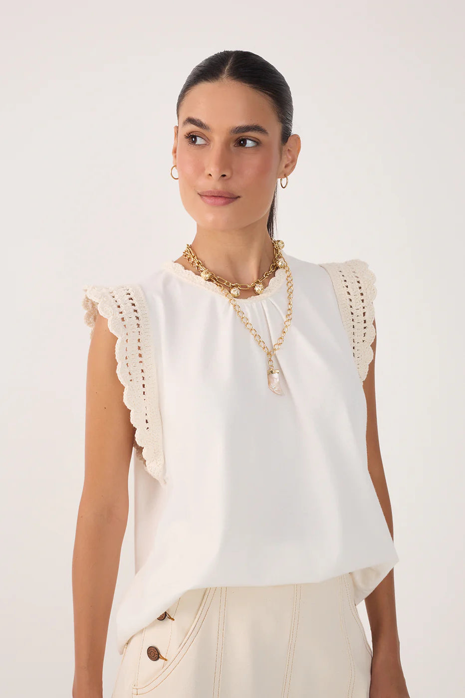 Blusa de Túnica de Croché - Dress To