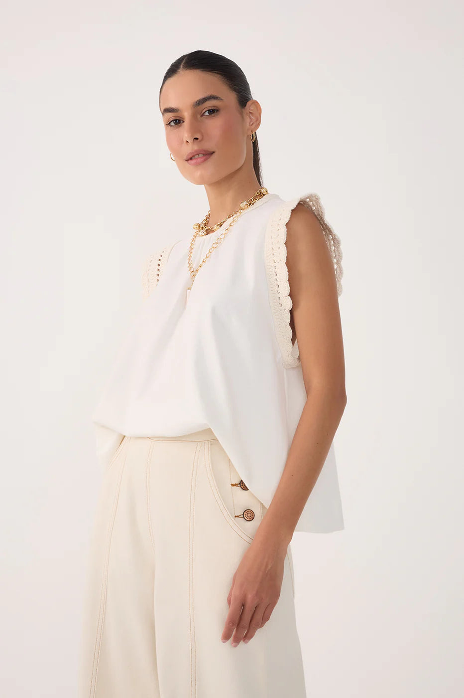 Blusa de Túnica de Croché - Dress To
