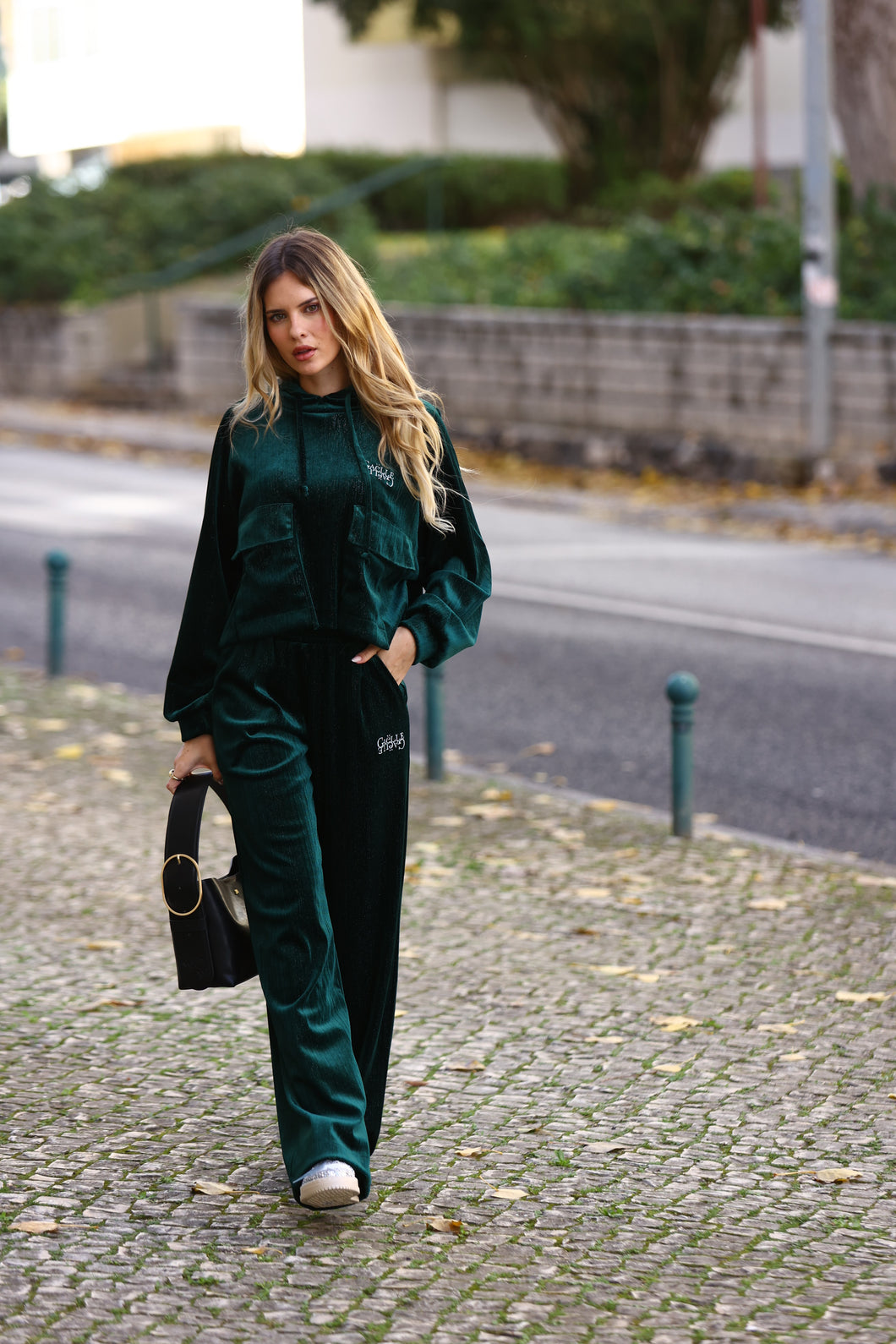 Calça Veludo Verde - Gaëlle Paris