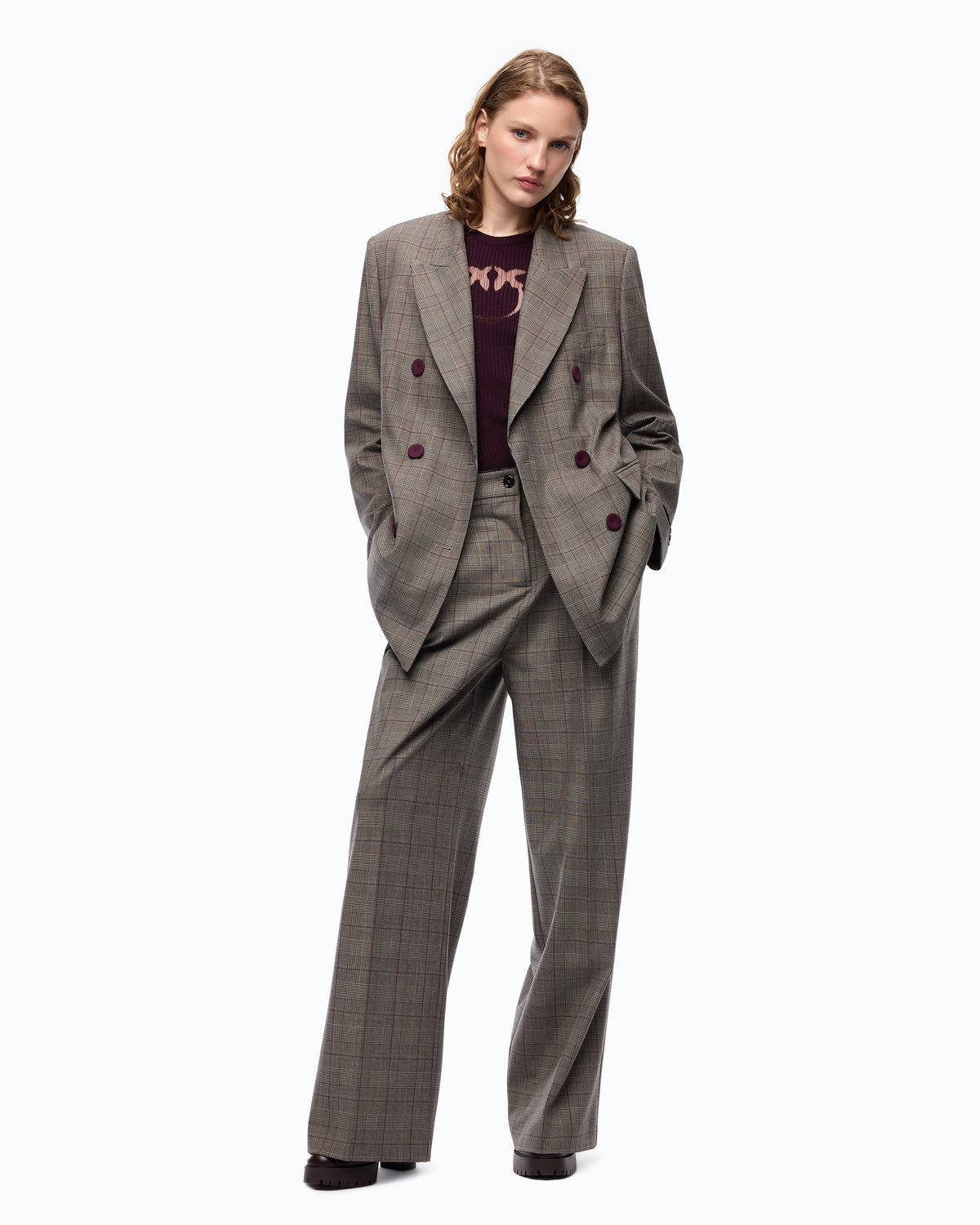 Blazer Trespassado Xadrez - Pinko