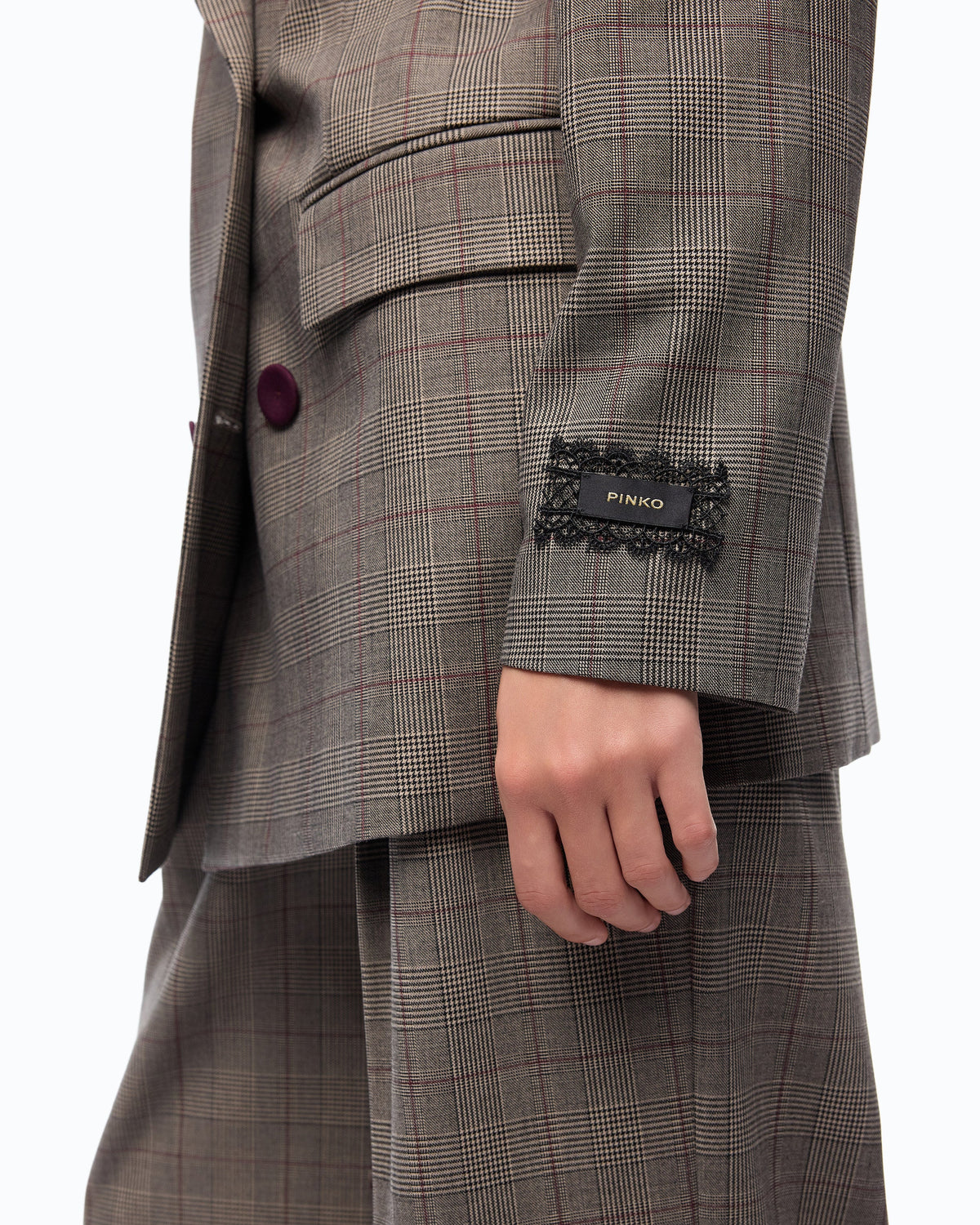 Blazer Trespassado Xadrez - Pinko