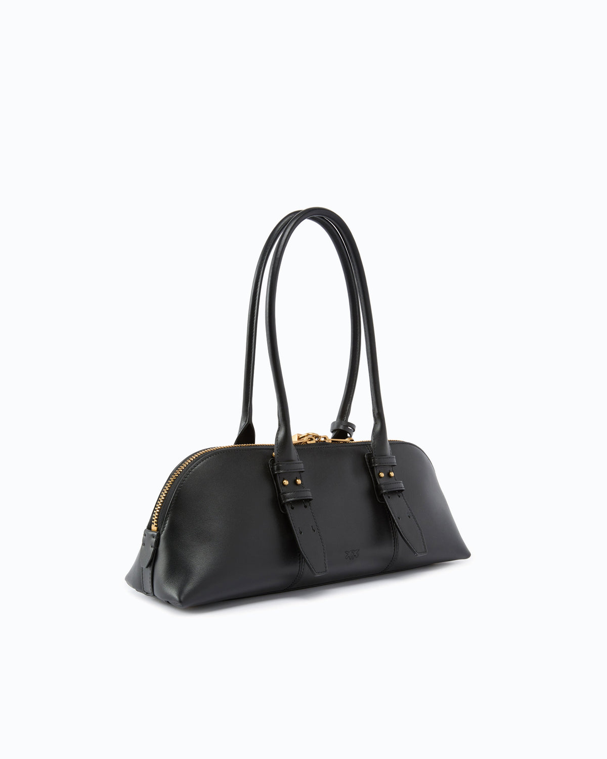 Mala Escape Bag Horizontal Grande em Pele – Pinko - Preto