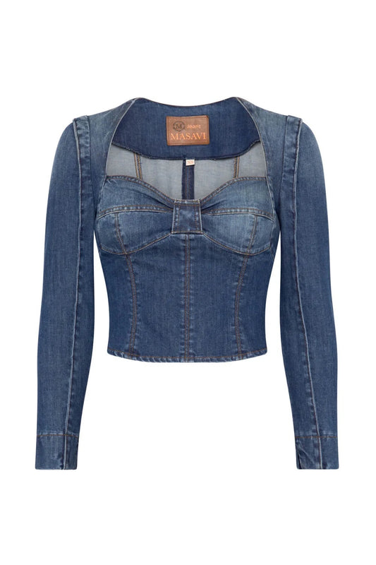 Top Jeans Bleu