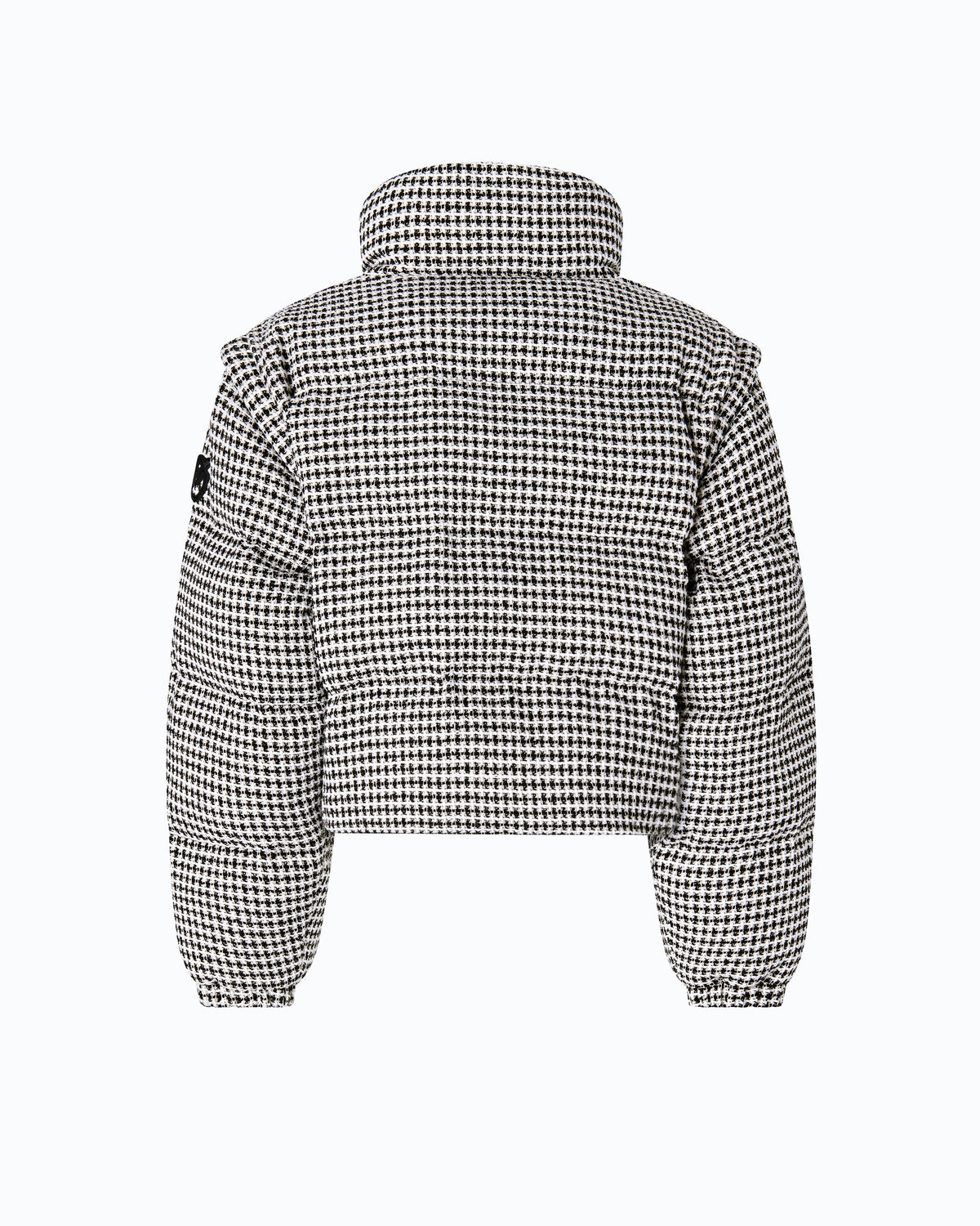 Blusão Acolchoado em Tweed com Mangas Removíveis - Pinko