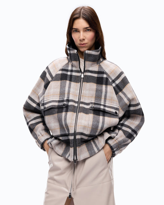 Casaco Oversized Xadrez com Fecho - Pinko