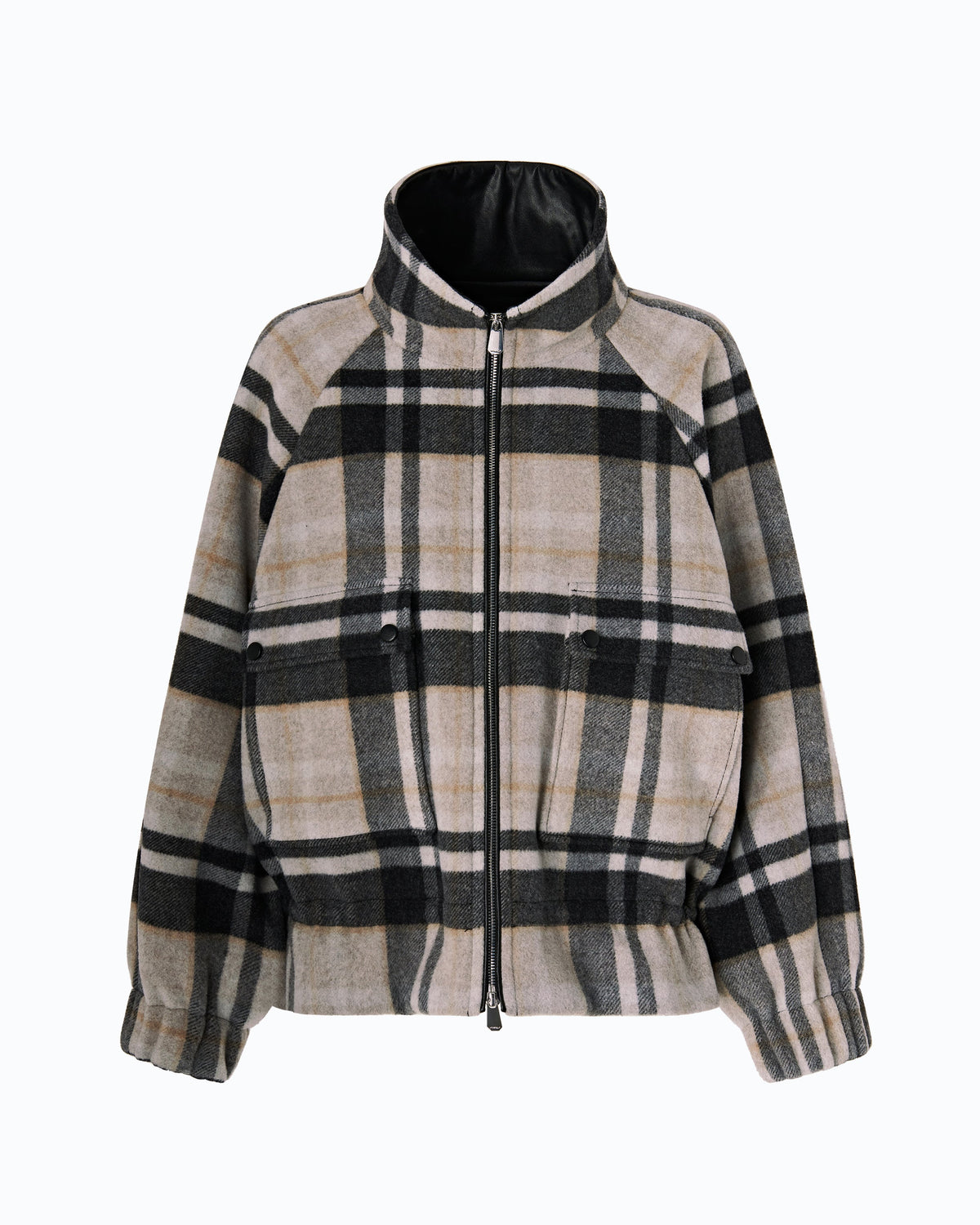 Casaco Oversized Xadrez com Fecho - Pinko