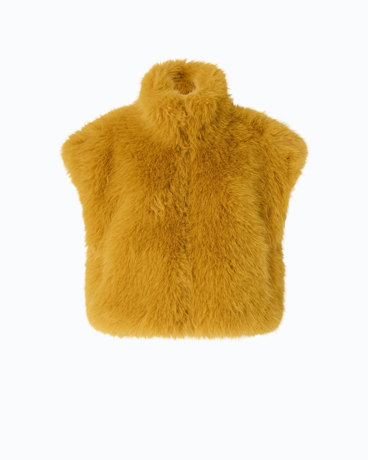 Colete Cropped de Pelo Sintético - Pinko