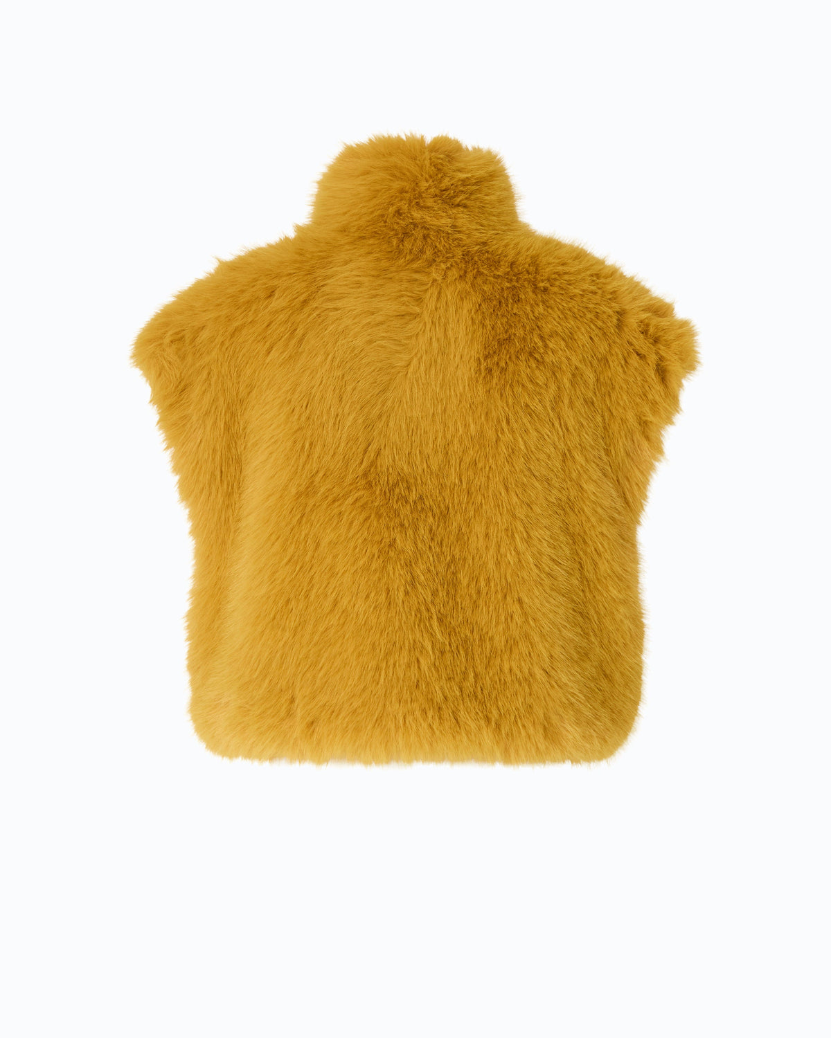 Colete Cropped de Pelo Sintético - Pinko