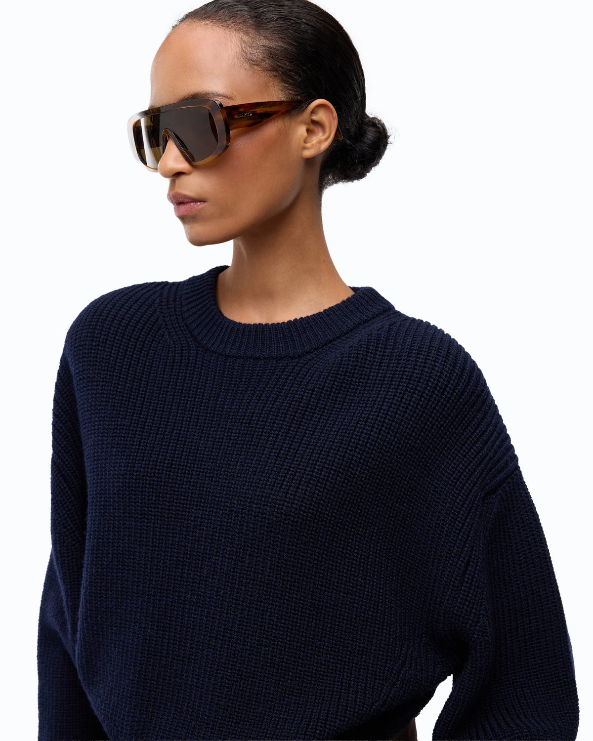 Camisola Canelada em Lã – Pinko