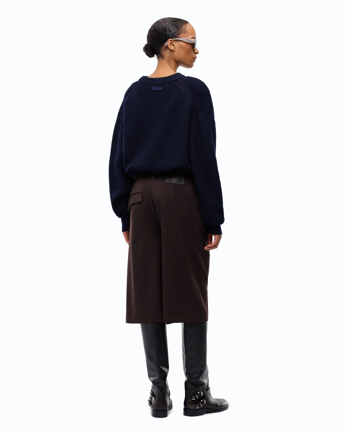 Camisola Canelada em Lã – Pinko