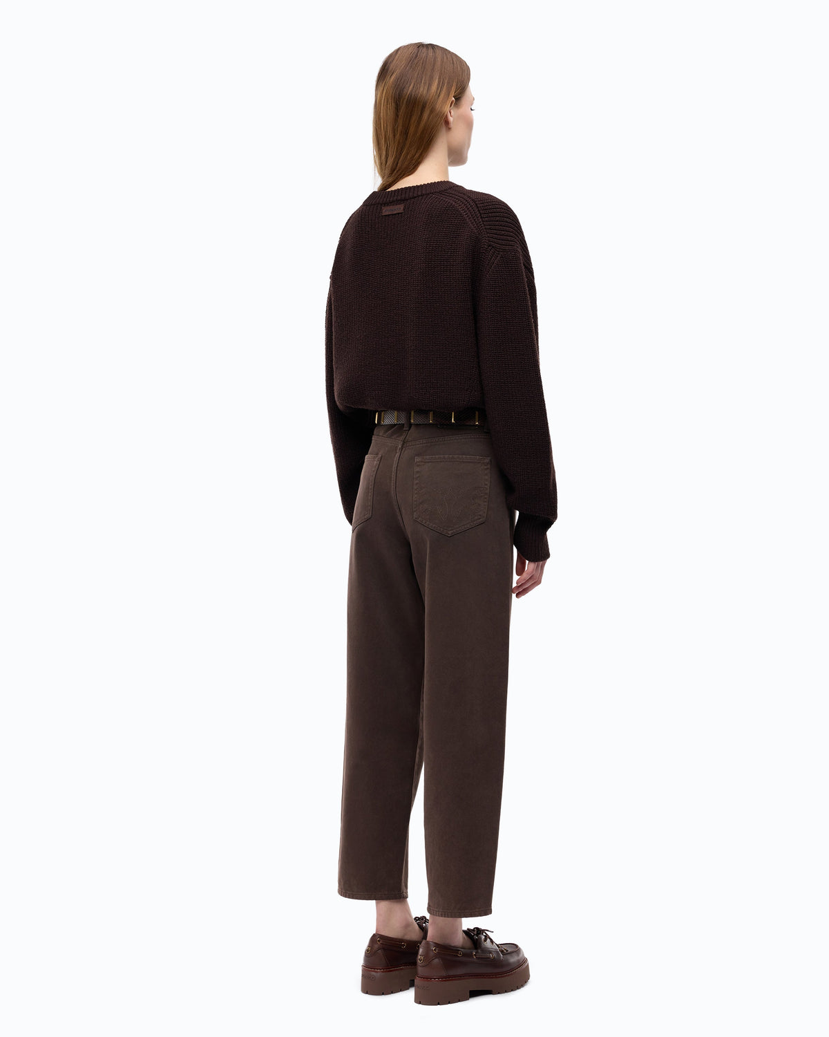 Camisola Canelada em Lã – Pinko - Azul-marinho Profundo