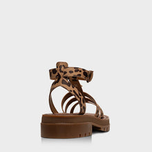 Charger l&#39;image dans la galerie, Sandália Gladiadora Animal Print -
