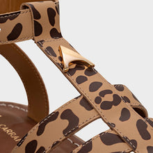 Charger l&#39;image dans la galerie, Sandália Gladiadora Animal Print -
