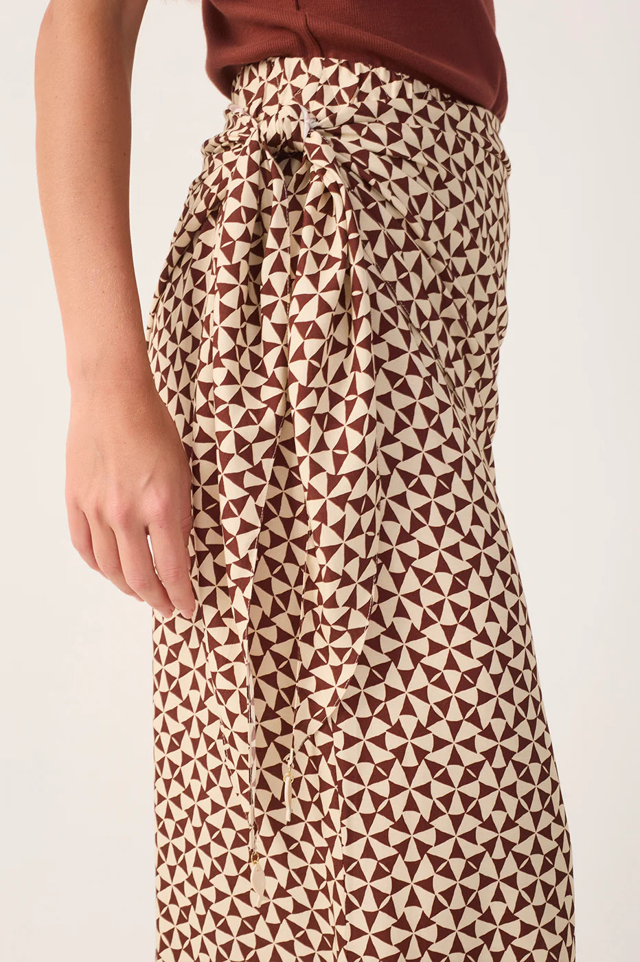 Calças Solstício Wide-Leg com Lenço - Dress To