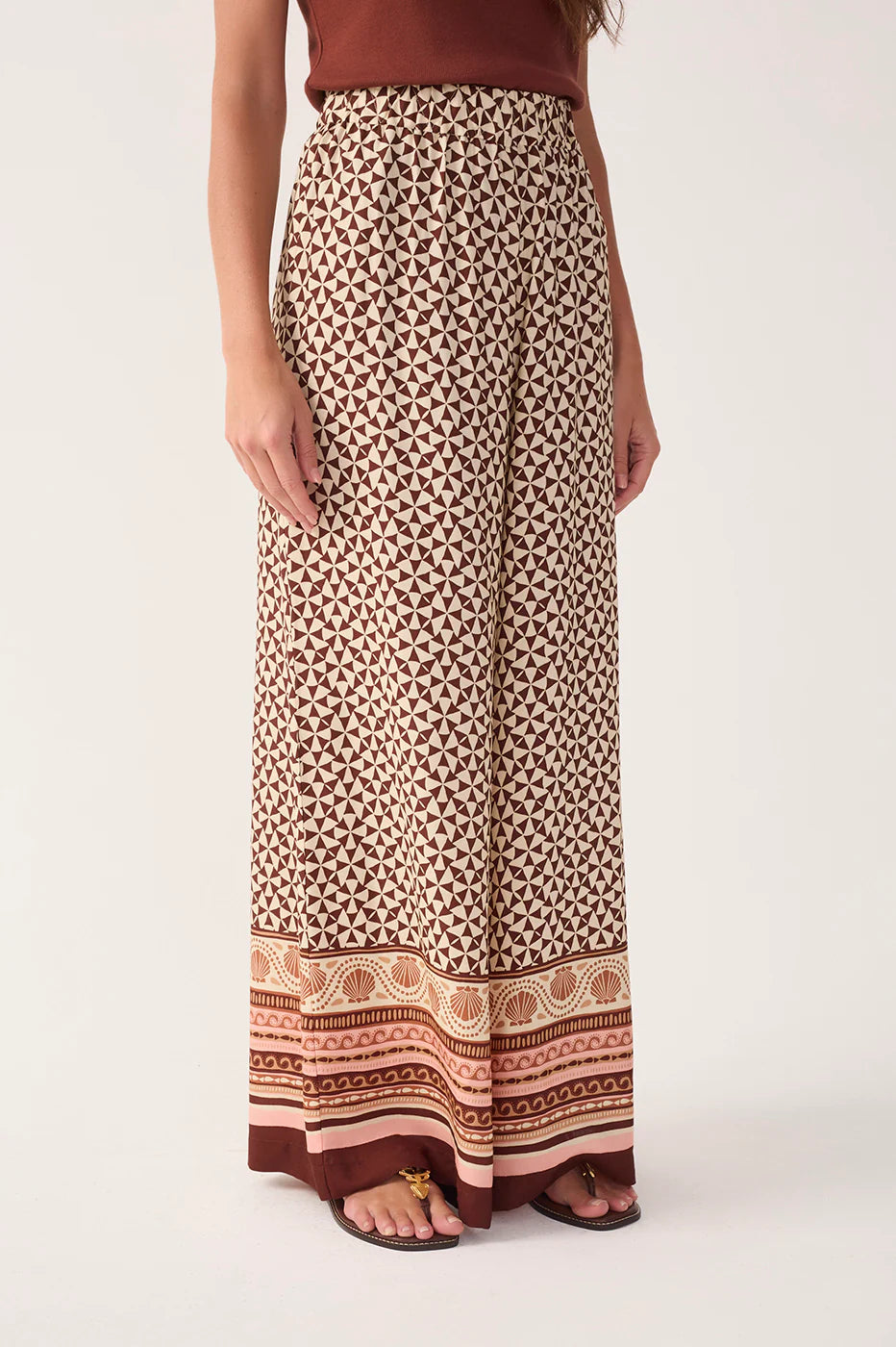 Calças Solstício Wide-Leg com Lenço - Dress To