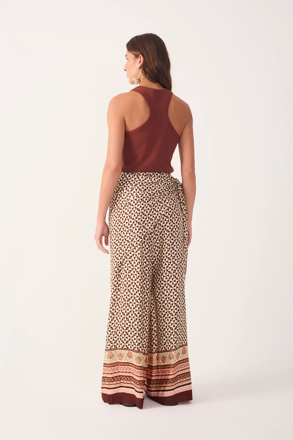 Calças Solstício Wide-Leg com Lenço - Dress To
