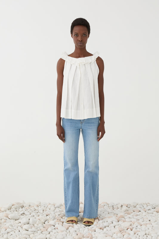 Top Fluido com Folhos e Pregas – Eleh