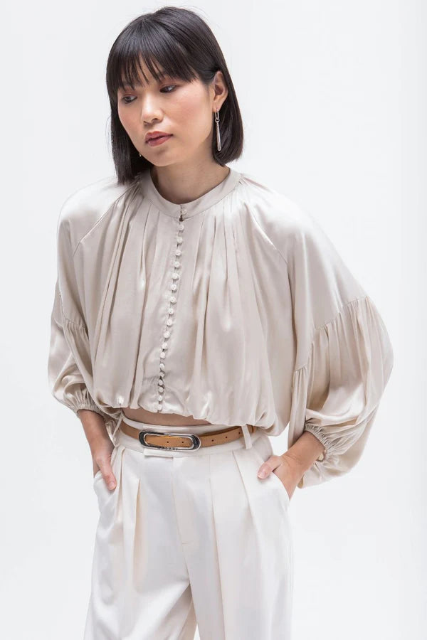 Blusa Elsa Mangas Volumosas - Masavi
