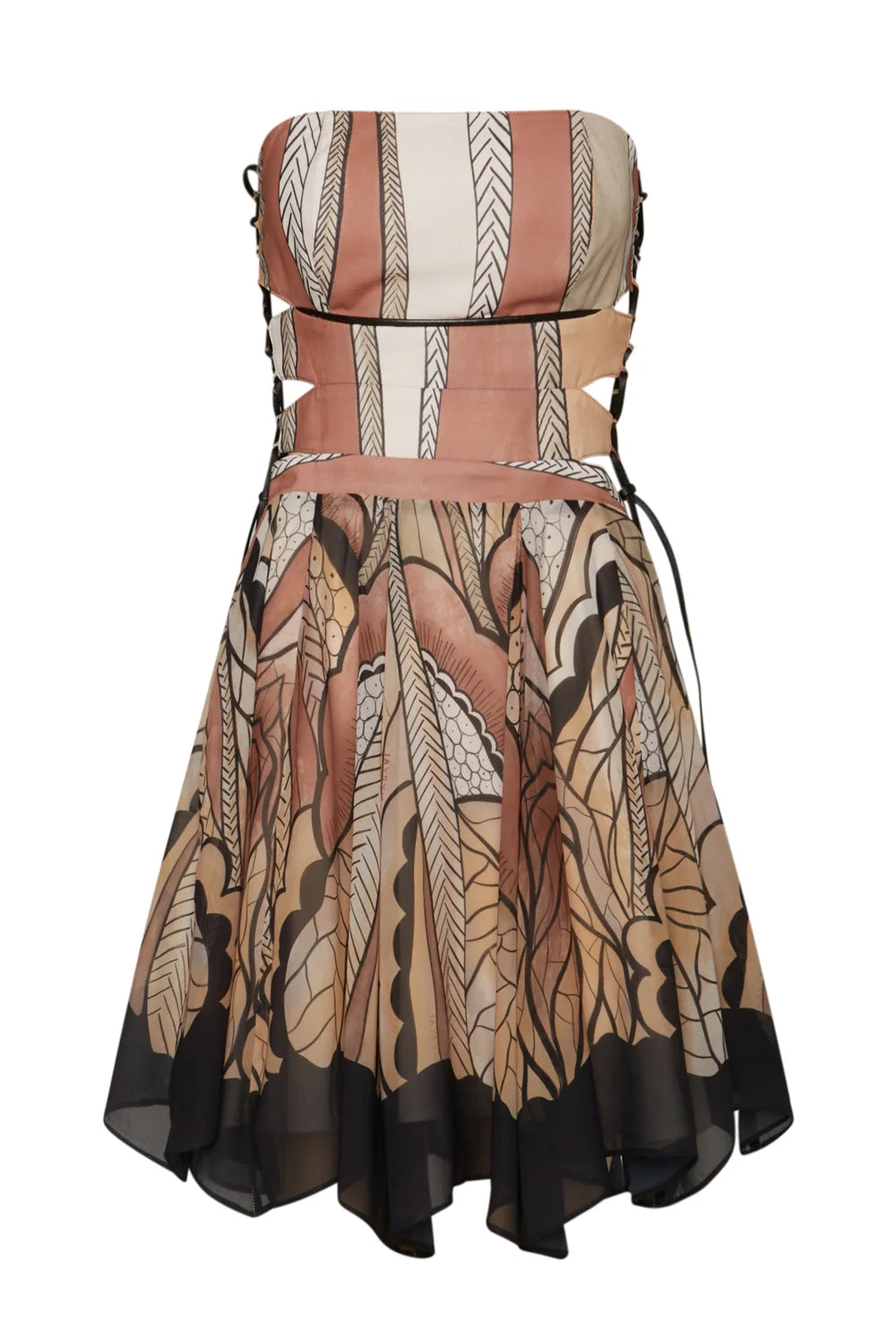 short ethnic dresses Scrawlgod Aztec Ethnic Dress for Women Plus Size XS Cow Print Summer Dresses with Short Sleeves Breathable Women's Pleated Dresses Wide Neck Size XS