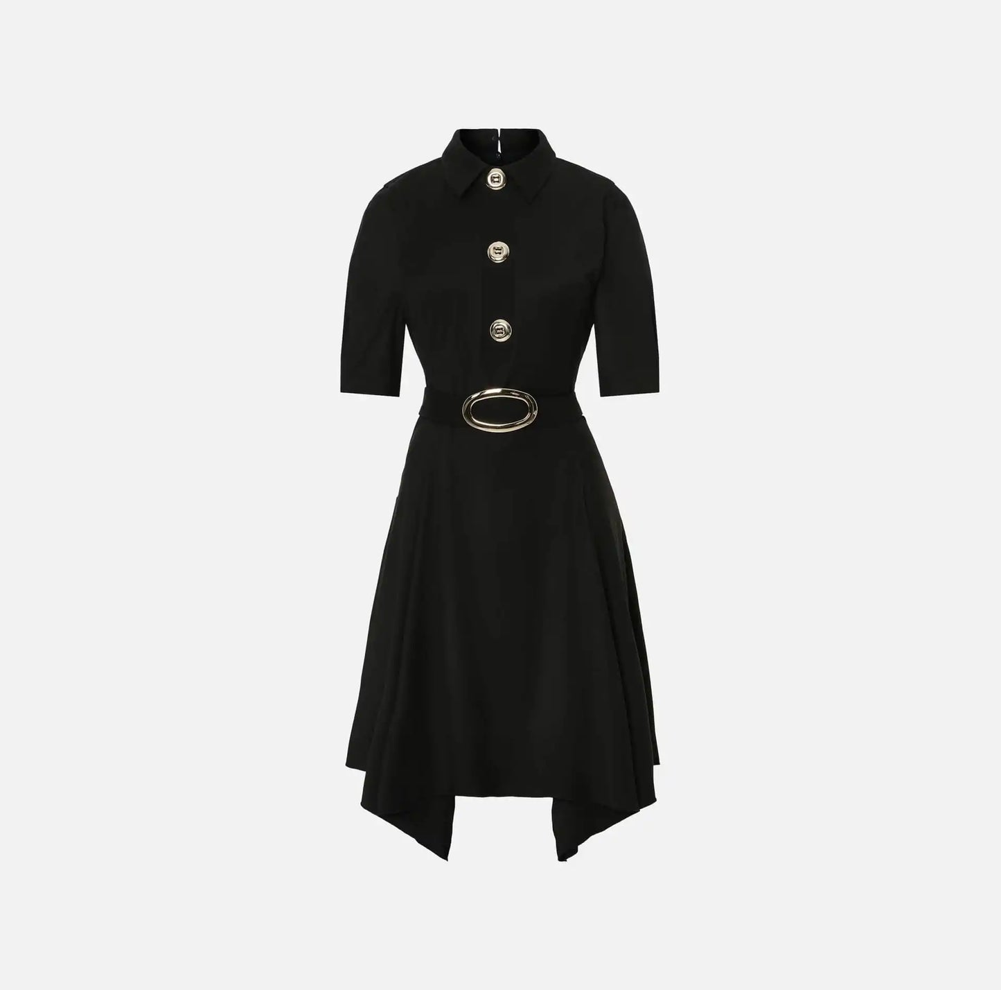 Vestido Com Colarinho De Abas - Scripta