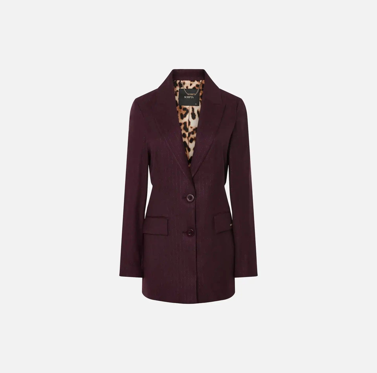 Blazer Em Tecido ás Riscas - Scripta