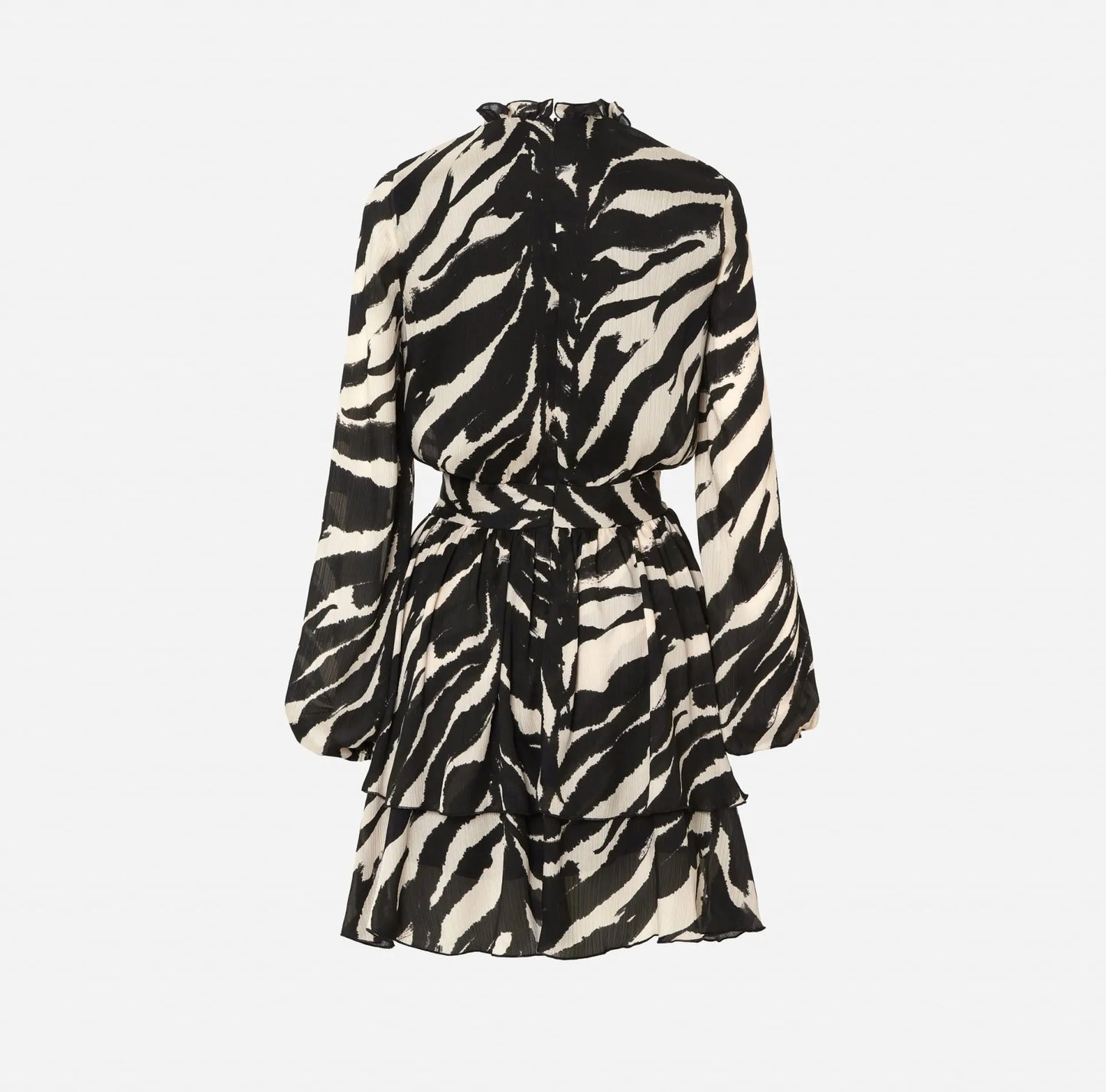 Vestido Estampado Com Folho Na Gola - Scripta
