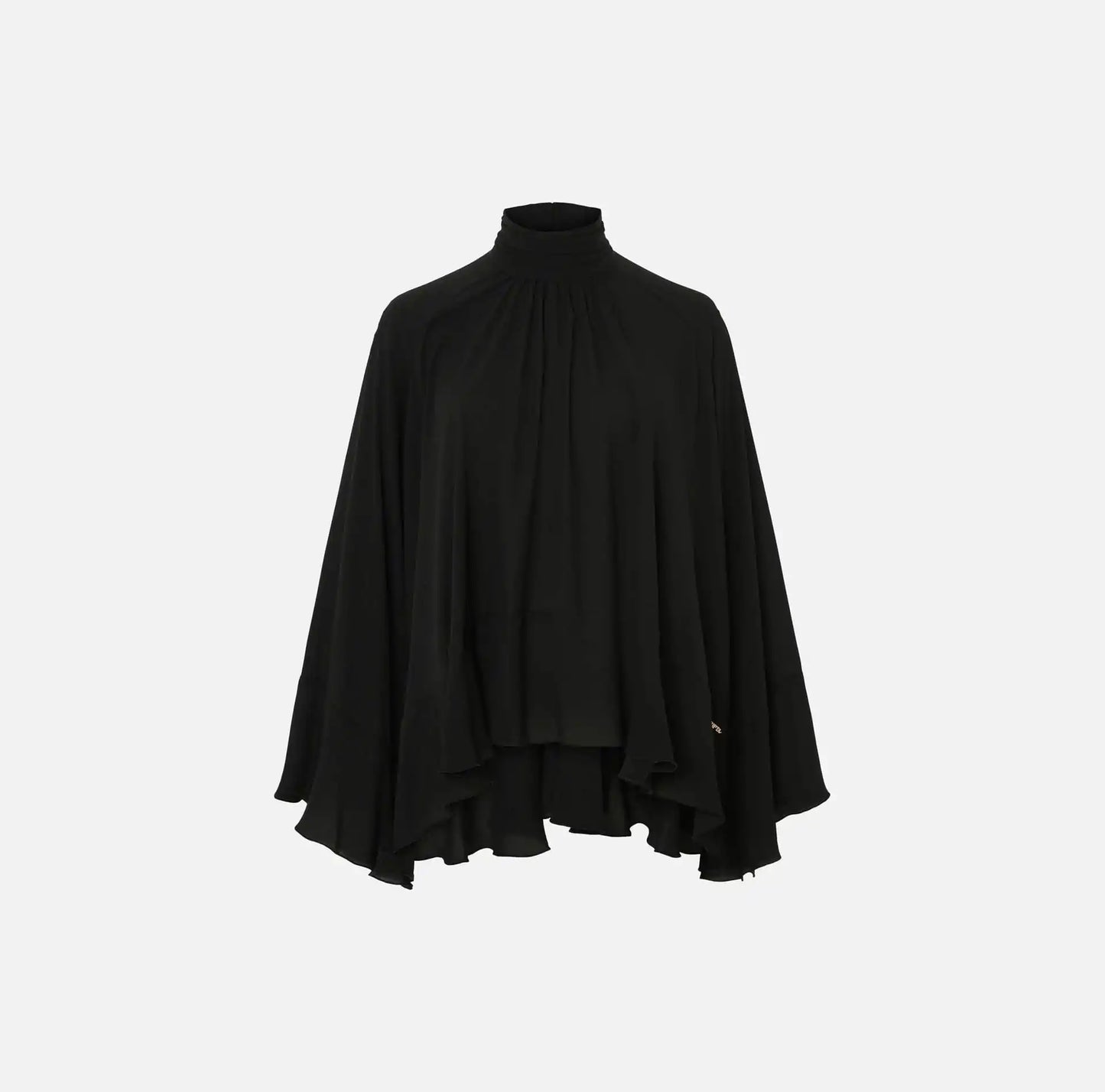 Blusa Fluída Com Folhos - Scripta