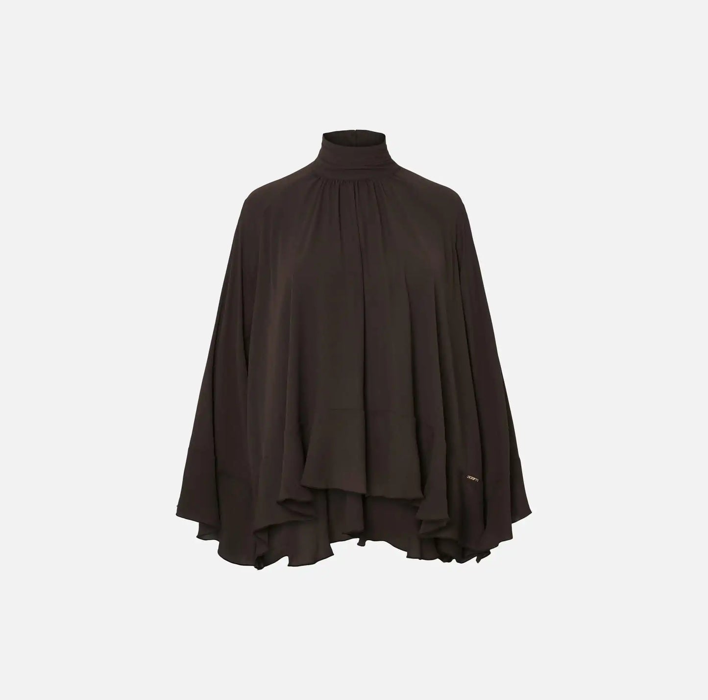 Blusa Fluída Com Folhos - Scripta