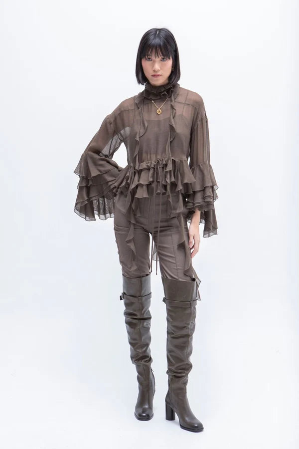 Blusa Com Folhos GVL - Masavi
