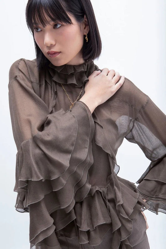 Blusa Com Folhos GVL - Masavi